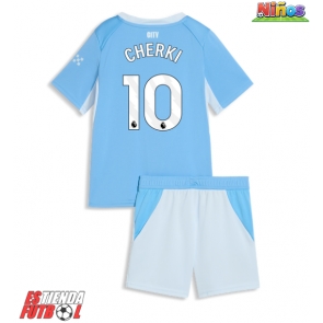 Manchester City Rayan Cherki #10 Primera Equipación Niños 2026-27 Manga Corta (+ Pantalones cortos)